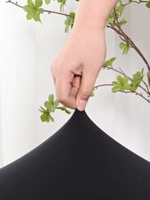 Solid Color Stretchy Stool Cover - Black - View 2