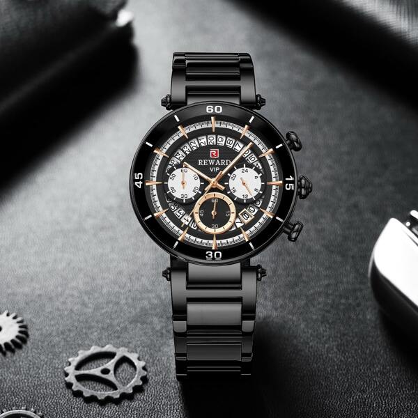 

Men Triple Dial Date Quartz Watch
