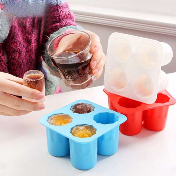 

1pc Random Color Ice Cube Mold, Multicolor