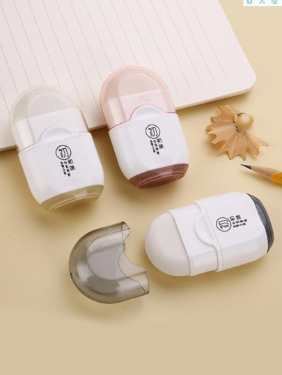 1pc Creative Stationery Correction Tape, 2-In-1 Pencil Sharpener & Eraser, Multifunctional Learning Supplies, School Supplies, Student Gift Back To School