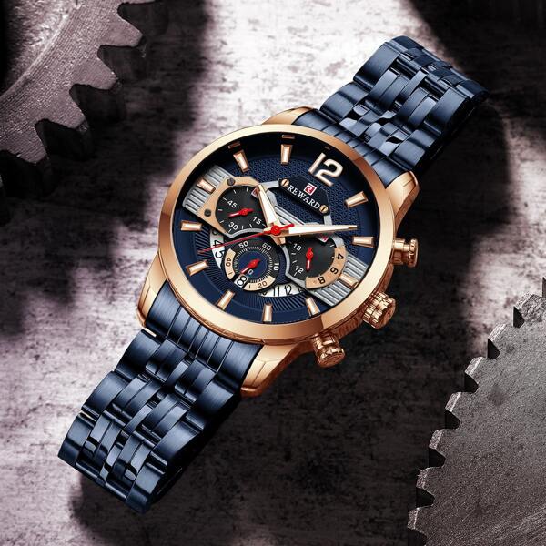 

Men Triple Dial Date Quartz Watch