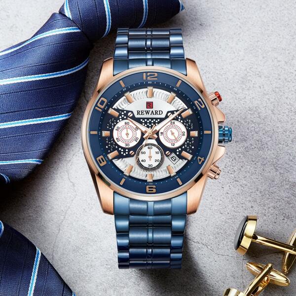 

Men Triple Dial Date Quartz Watch