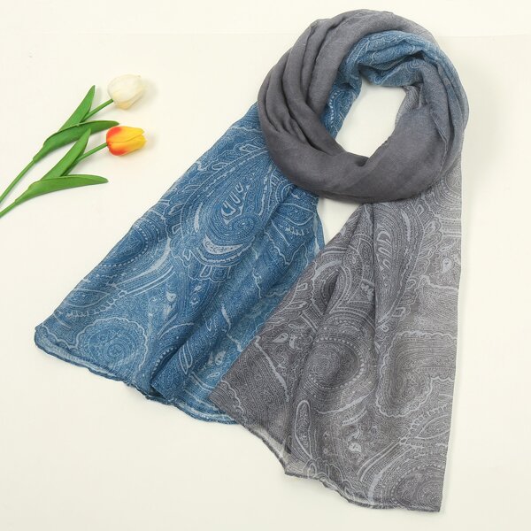 

Colorblock Graphic Scarf, Multicolor