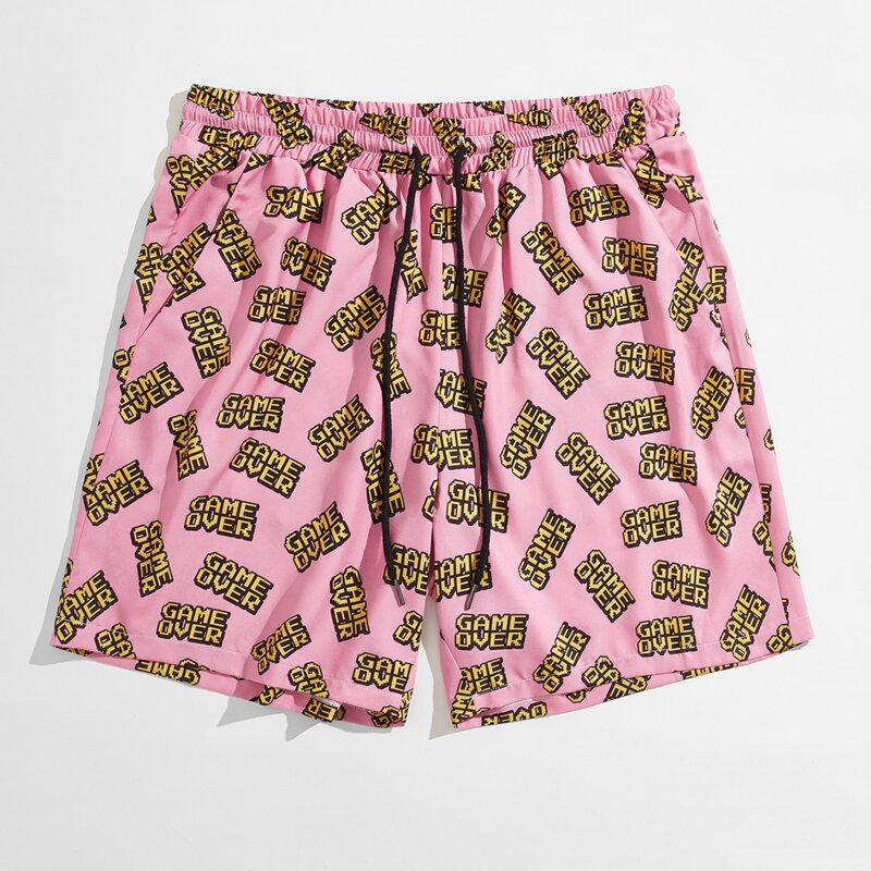 

Guys Letter Print Shorts, Multicolor