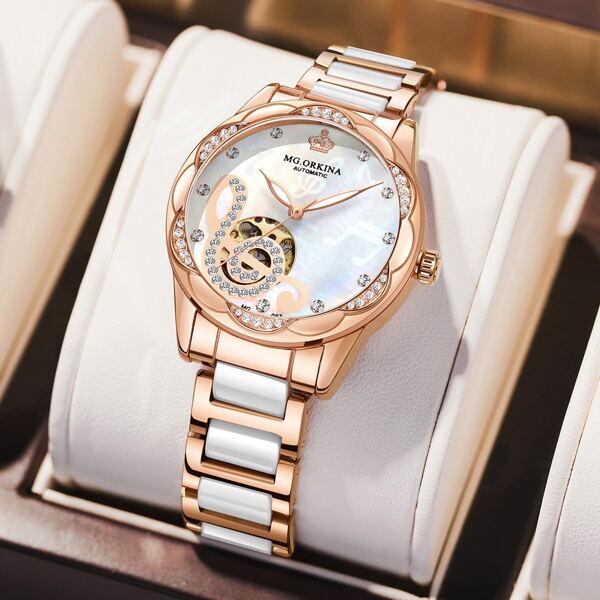 

Music Note Pattern Dial Mechanical Watch