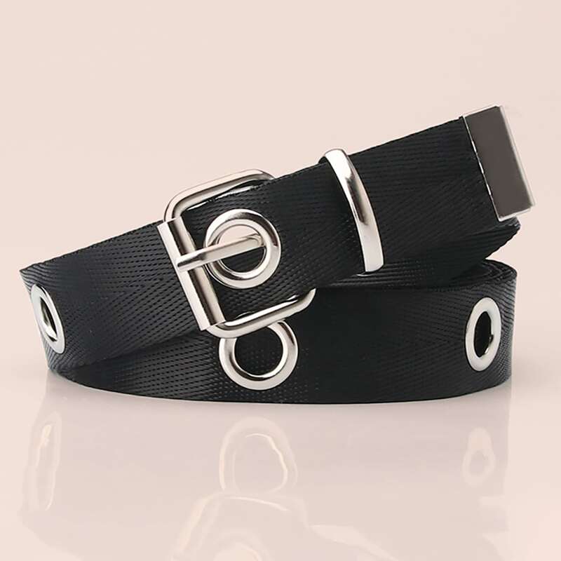 

Grommet Buckle Belt, Black