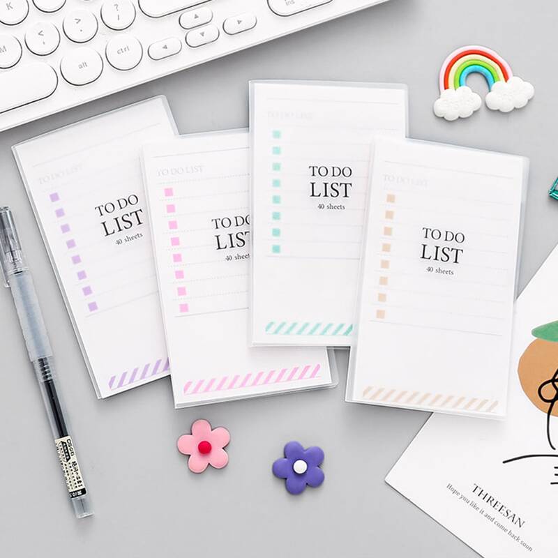 

1pc Random Schedule Notebook, White
