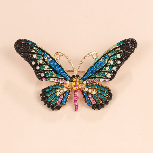 

Rhinestone Butterfly Brooch, Multicolor