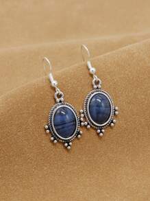 樹脂裝飾耳墜 - 藍色 - 查看 1