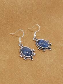 樹脂裝飾耳墜 - 藍色 - 查看 2