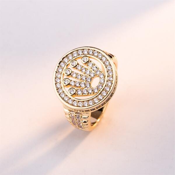 

Zircon Decor Ring, Gold