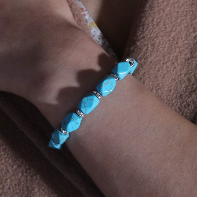 

1pc Beaded Bracelet, Blue
