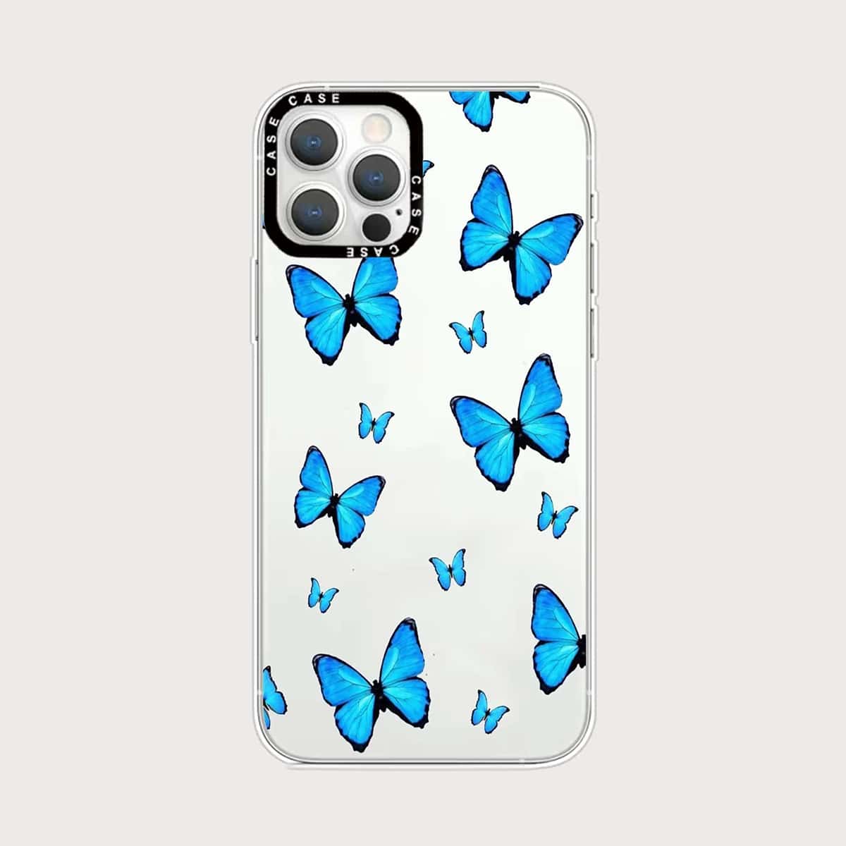 

Butterfly Print Phone Case, Multicolor