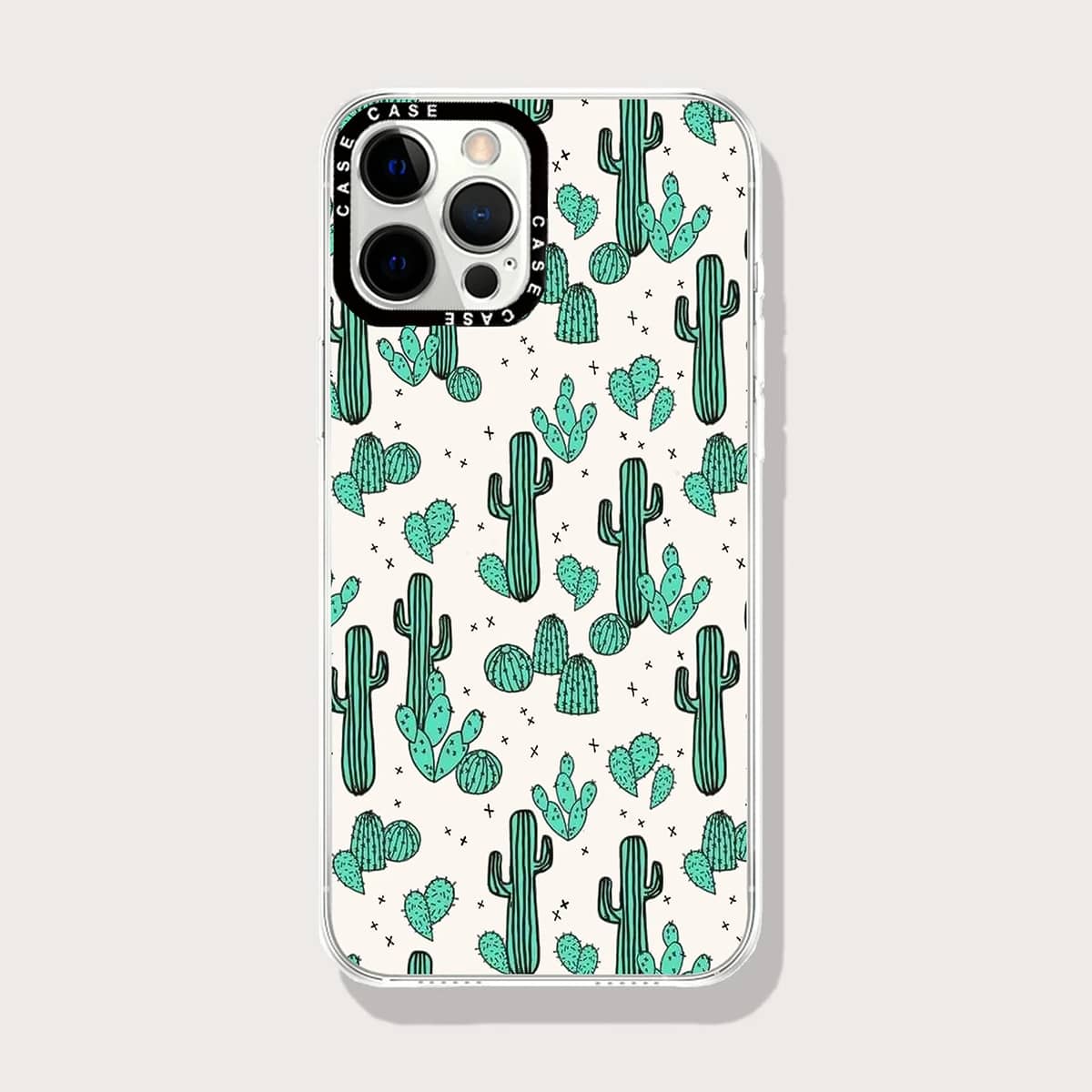 

Cactus Print Phone Case, Green