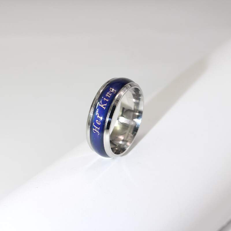 

Guys Letter Graphic Ring, Silver
