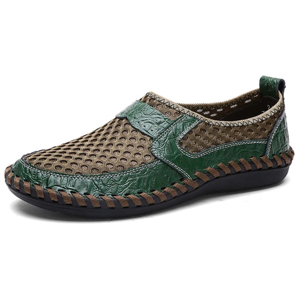 

Men Minimalist Mesh Loafers, Green
