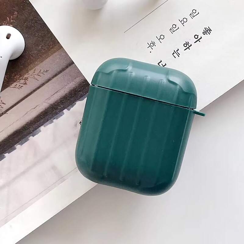 

Luggage Design Airpods Case, Dark green
