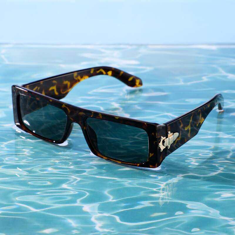 

Guys Rectangle Frame Sunglasses, Multicolor