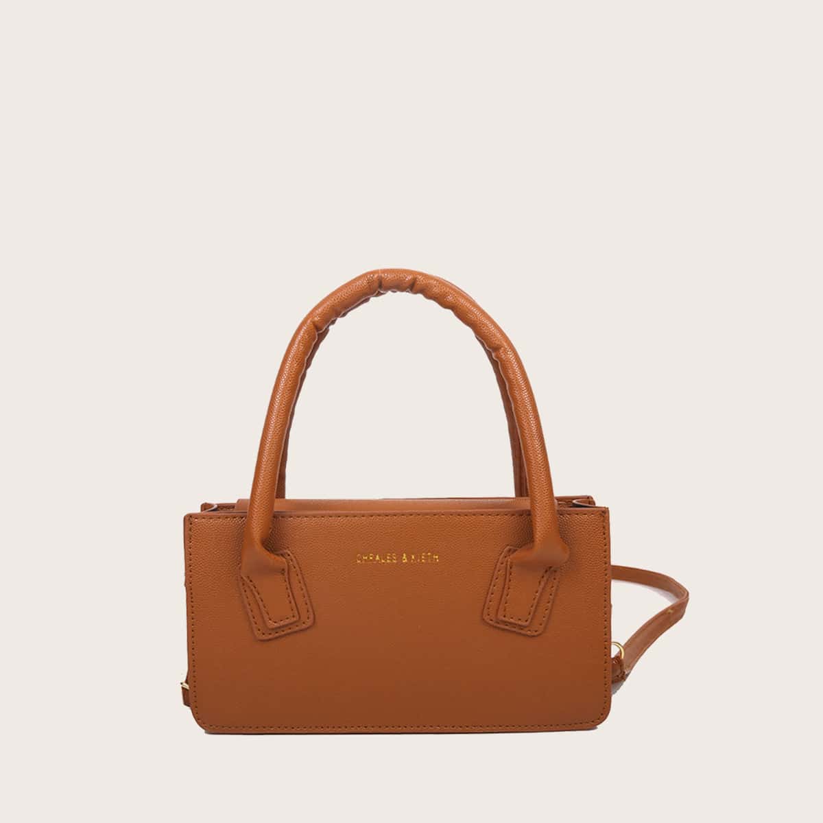 

Solid Satchel Bag, Brown