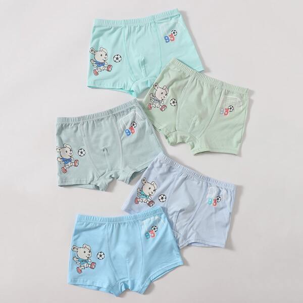 

Toddler Boys 4pcs Cartoon Graphic Underwear, Multicolor