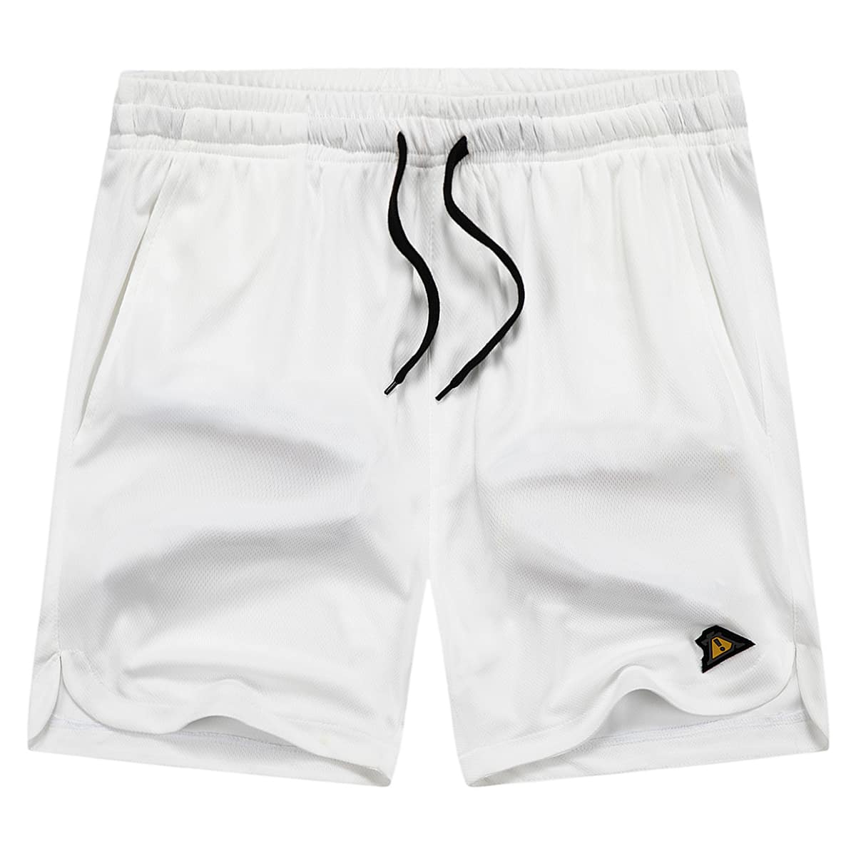 

Guys Graphic Drawstring Shorts, White