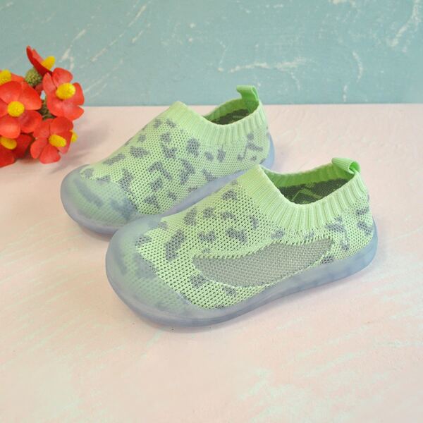

Toddler Girls Allover Graphic Knit Sneakers, Mint green