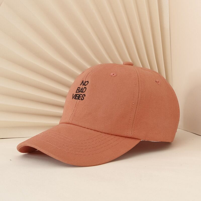 

Guys Slogan Embroidery Baseball Cap, Orange
