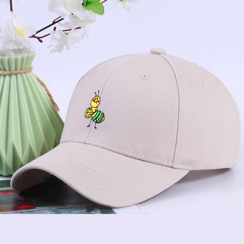 

Ant Embroidery Baseball Cap, Beige