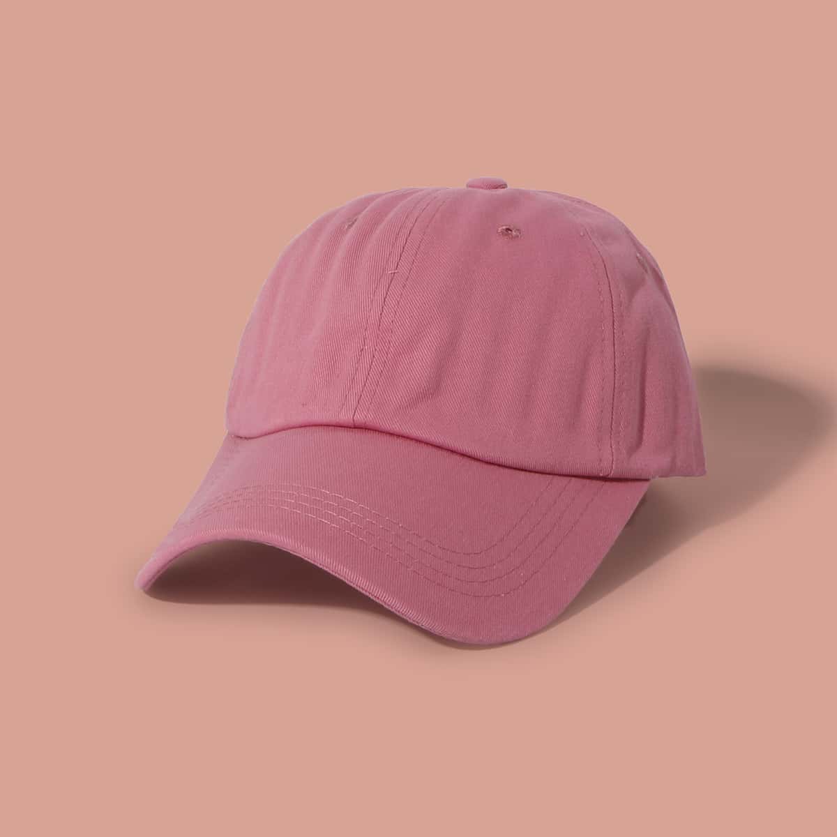 

Simple Solid Baseball Cap, Pink