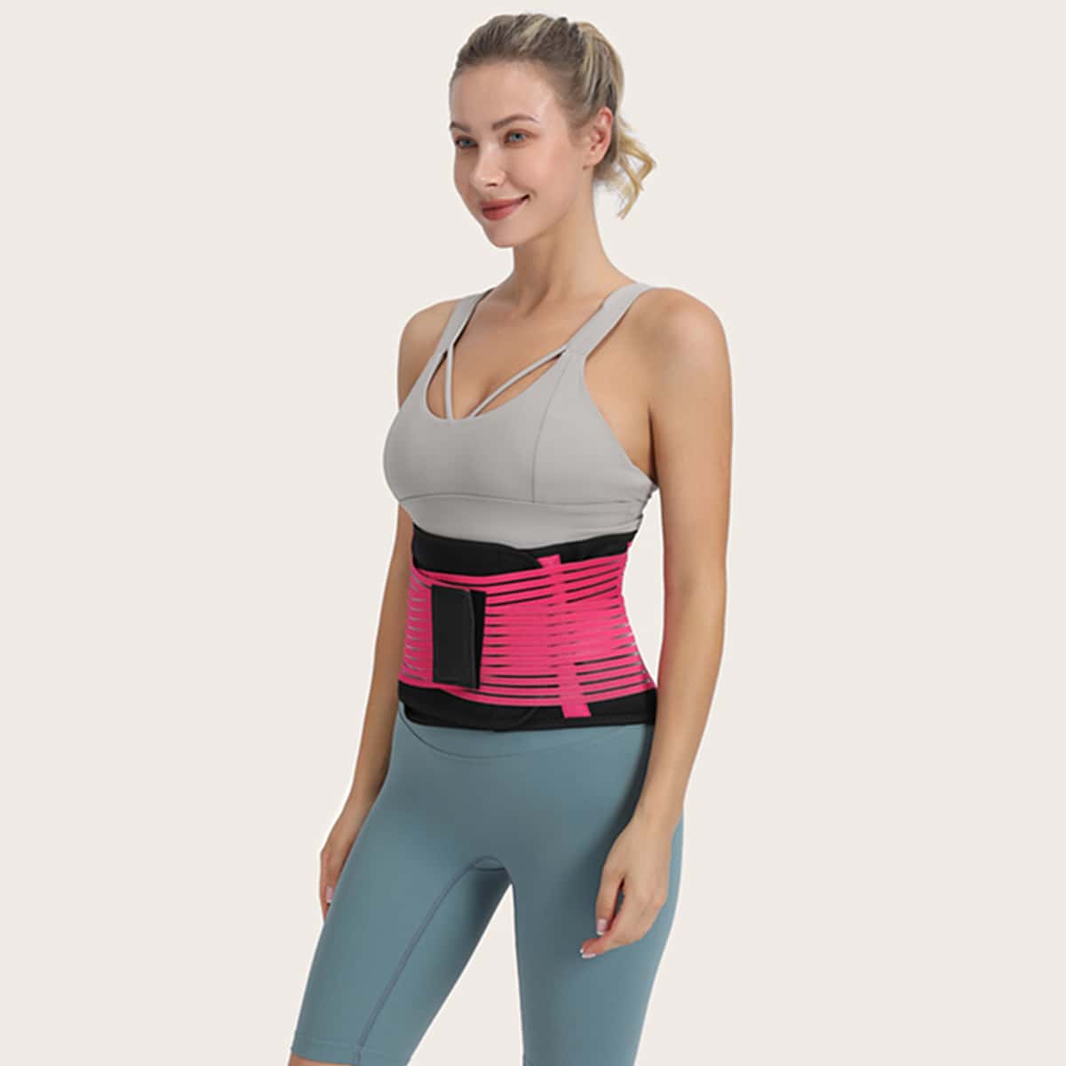

Sports Waist Protection Corset, Hot pink