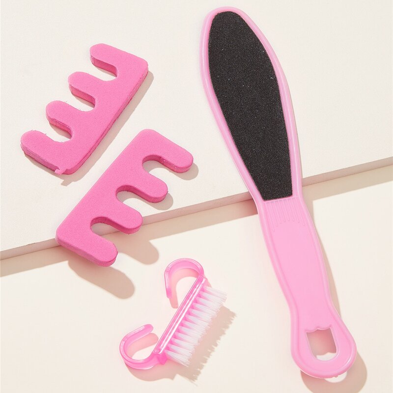 

4pcs Pedicure Tool Set, Pink