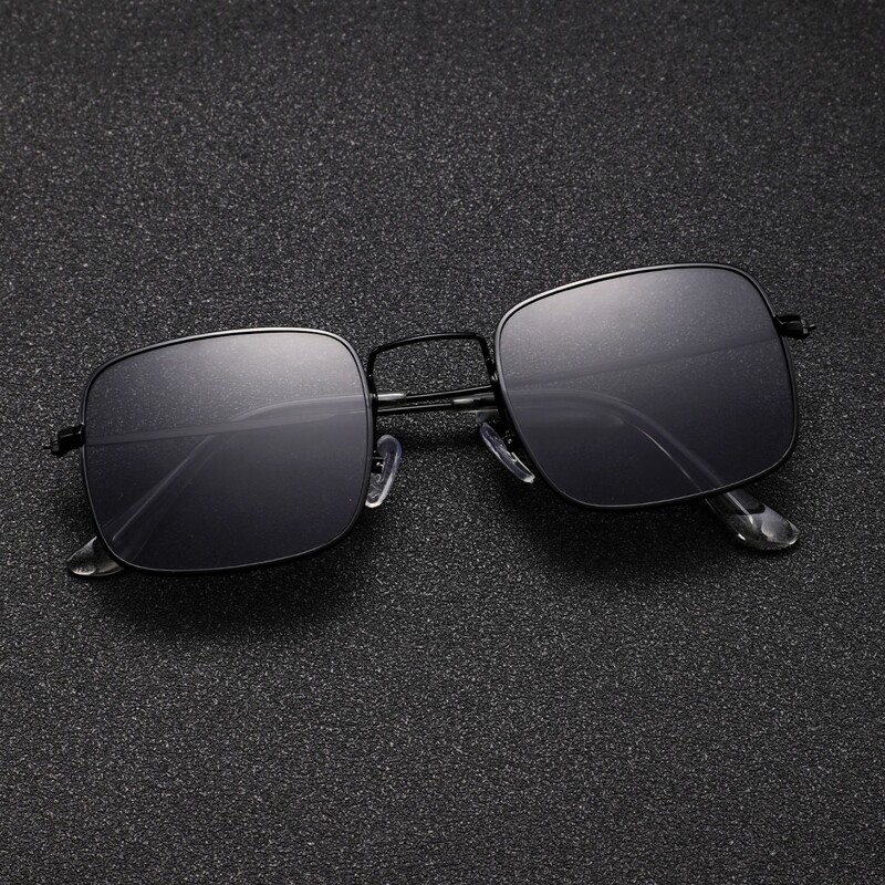 

Guys Square Frame Sunglasses, Black