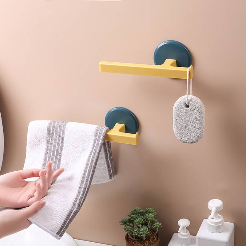 

1pc Random Wall Mounted Towel Storage Rack, Multicolor