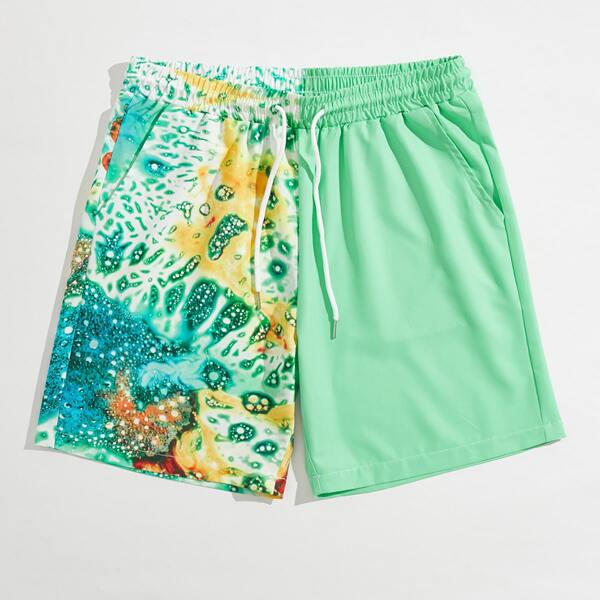 

Guys Graphic Drawstring Shorts, Multicolor