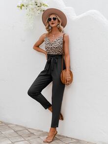 Simplee Áo liền quần Thắt lưng Khối Màu Boho - Nhiều màu - Xem 4