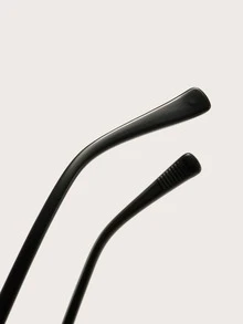 Gafas de moda con lentes redondos - Gris Oscuro - Ver 4