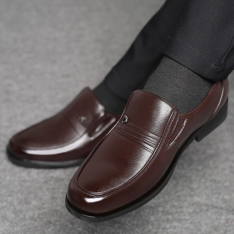 

Guys Metal Detail Dress Shoes, Brown