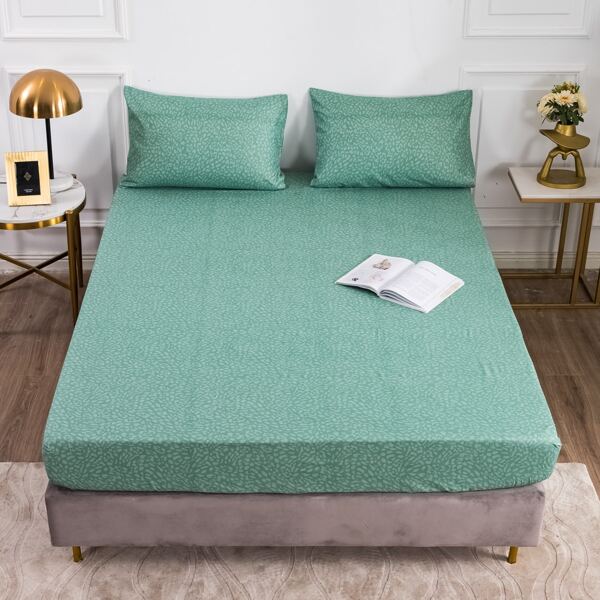 

Graphic Print Fitted Sheet, Green