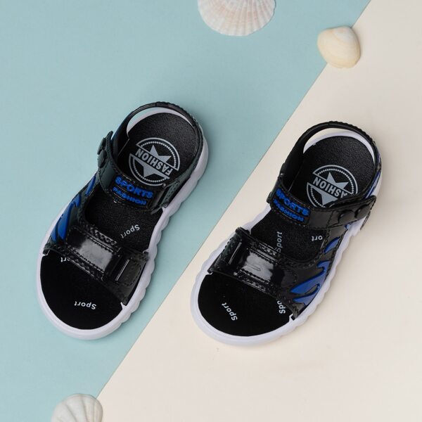 

Toddler Boys Velcro Strap Sport Sandals, Black