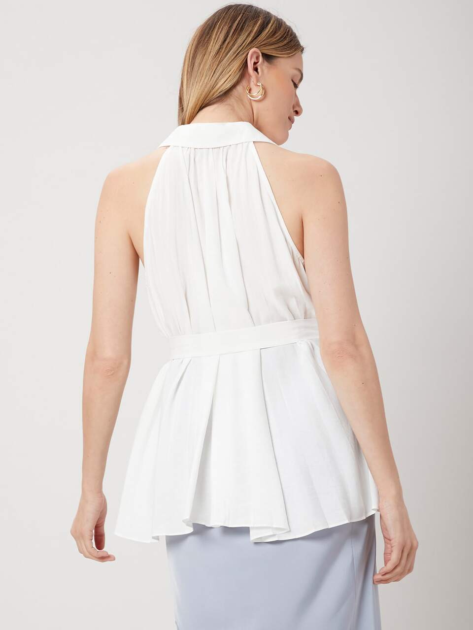 Sleeveless Belted Top