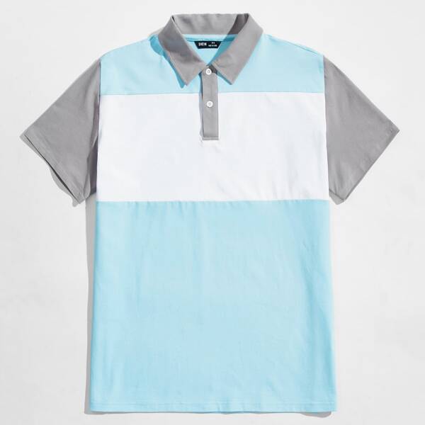

Men Colorblock Polo Shirt, Multicolor