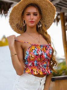 Áo hai dây Lộ Lưng Hoa Boho - Nhiều màu - Xem 5