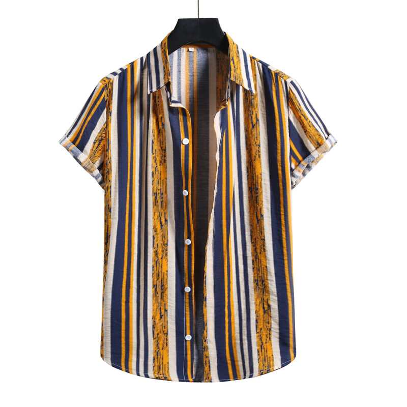 

Guys Striped Button Front Shirt, Multicolor