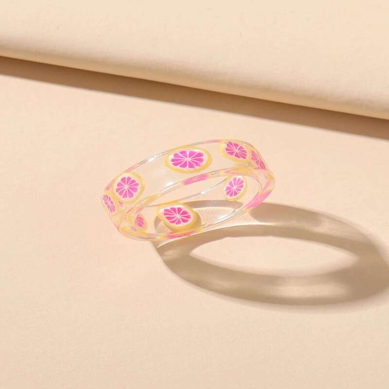 

Lemon Clear Ring, Multicolor