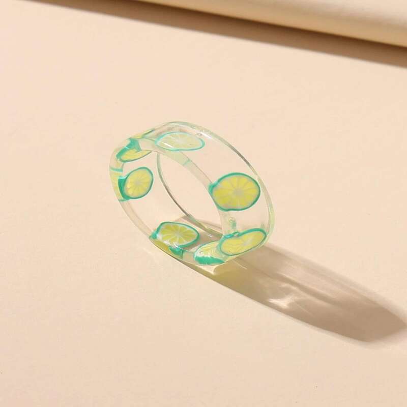 

Lemon Clear Ring, Multicolor