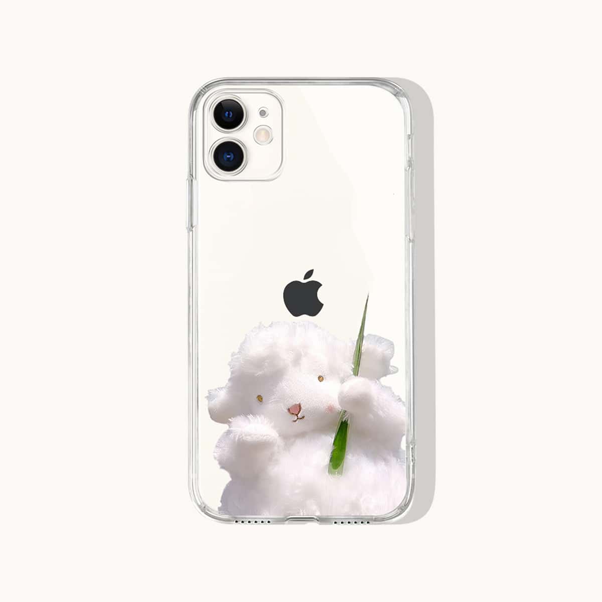 

Cartoon Sheep Phone Case, Clear