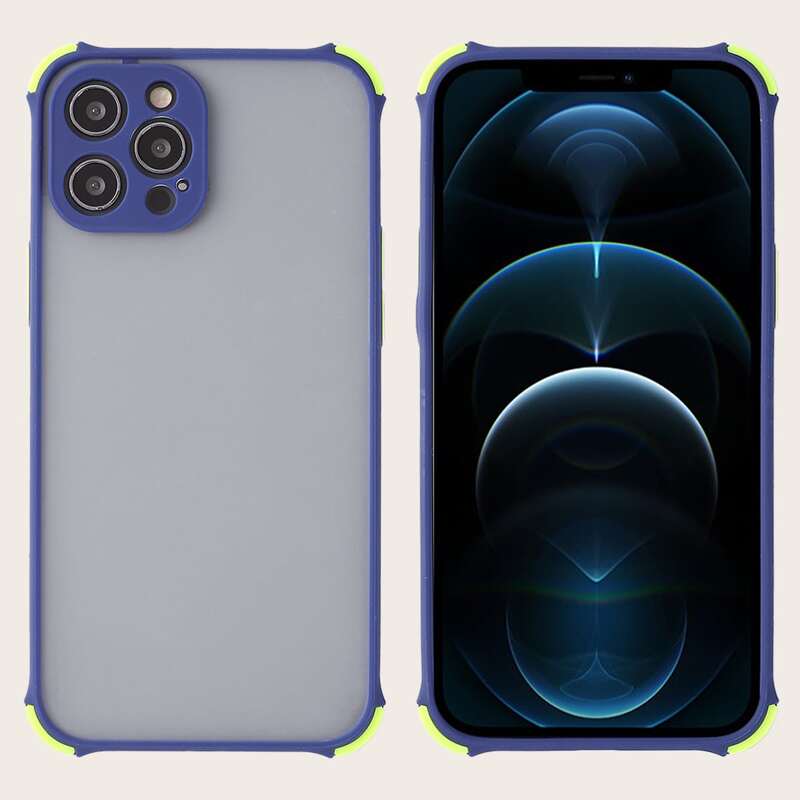

Contrast Frame Phone Case, Blue