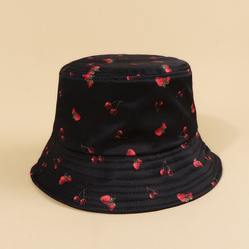 

Cherry Bucket Hat, Black