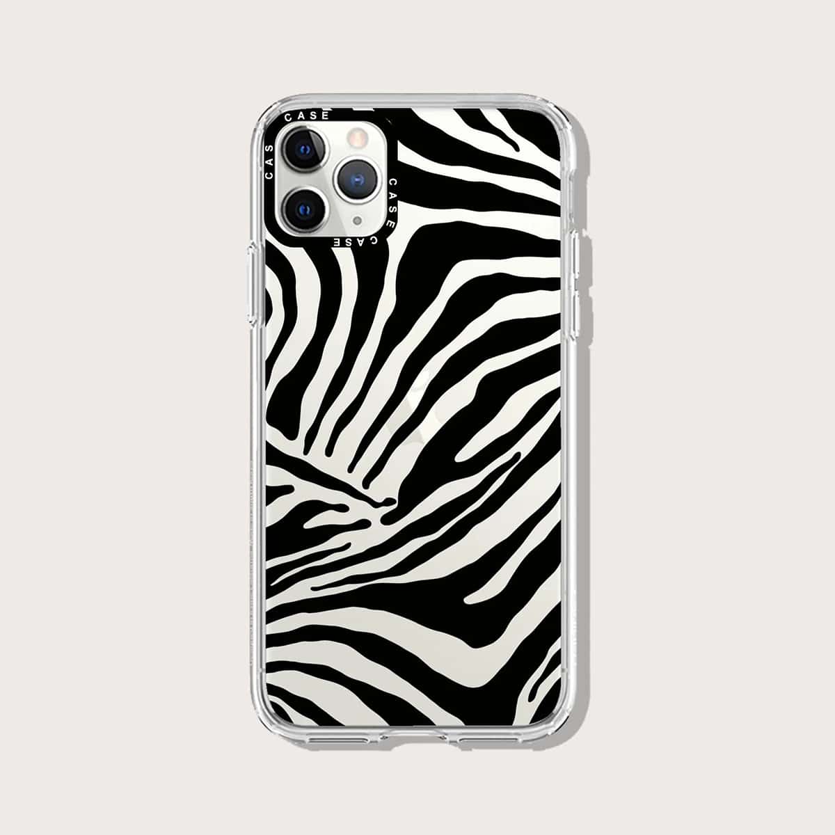 

Zebra Striped Phone Case, Black and white
