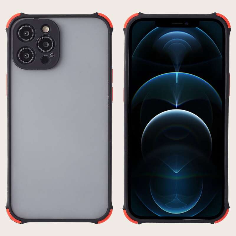 

Contrast Frame Phone Case, Black